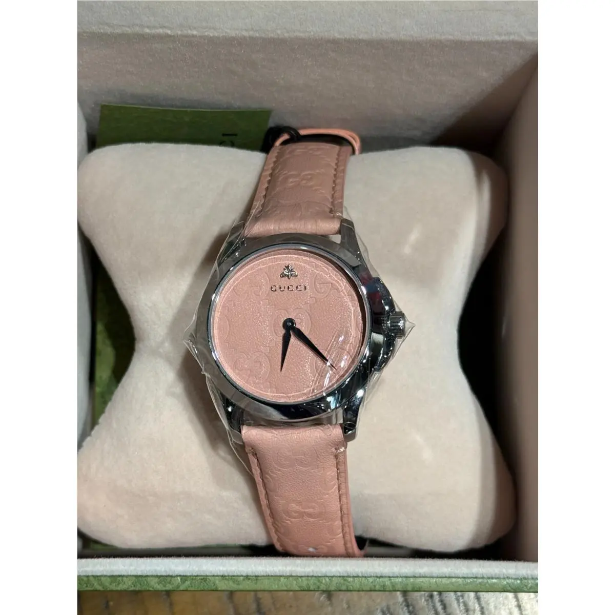Gucci YA1264030 G-timeless Candy Pink Dial Band 126.4 Series Ladies Watch