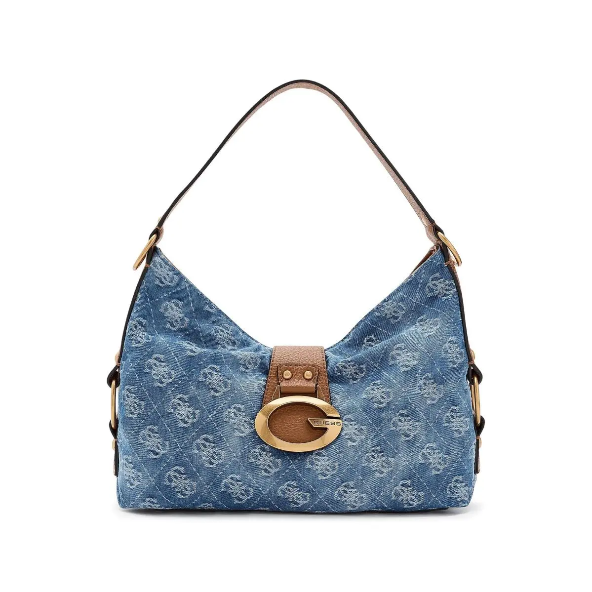 Woman`s Handbags  Camden Shoulder Bag Denim Logo by Guess