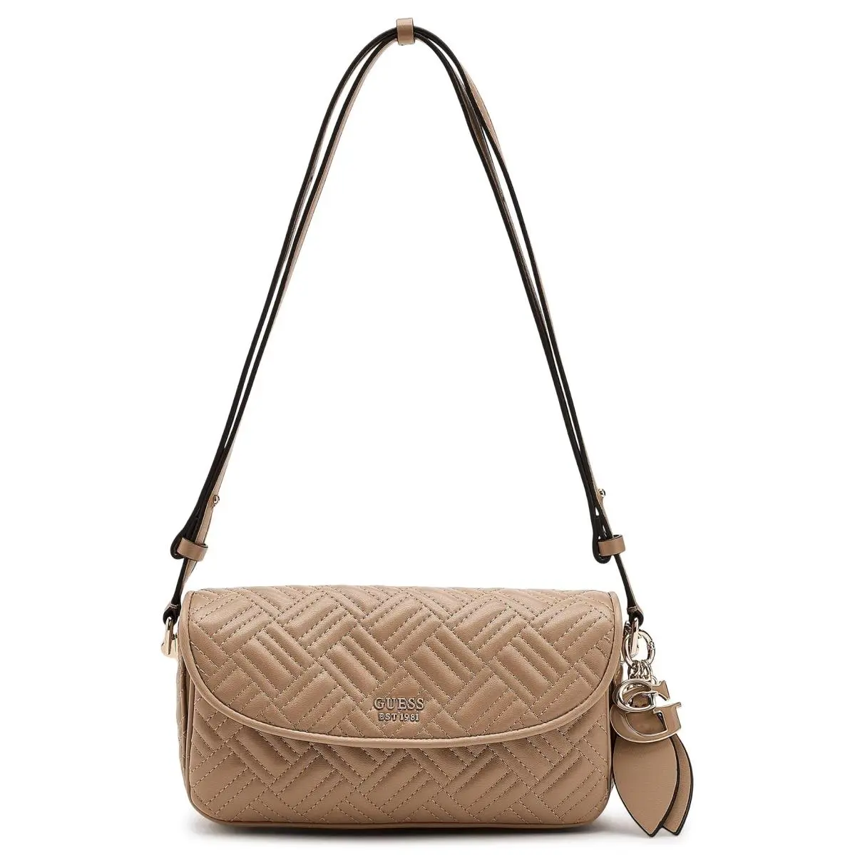 Woman`s Handbags  Sally Convertible Crossbody Flap Beige by Guess