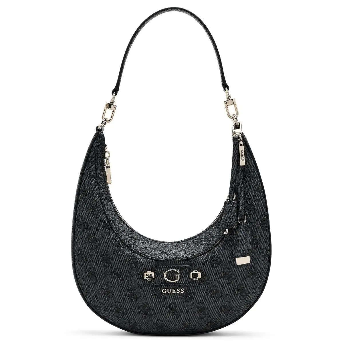 Woman`s Handbags  Lindsey Hobo Coal Logo by Guess