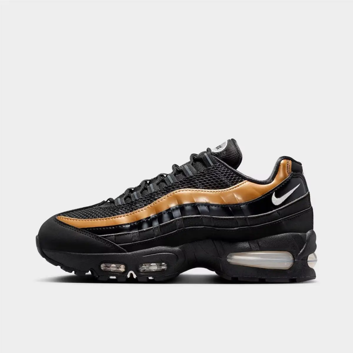 Nike Air Max 95 Big Bubble Black/light Charcoal/metallic Gold/sail IR1129 001