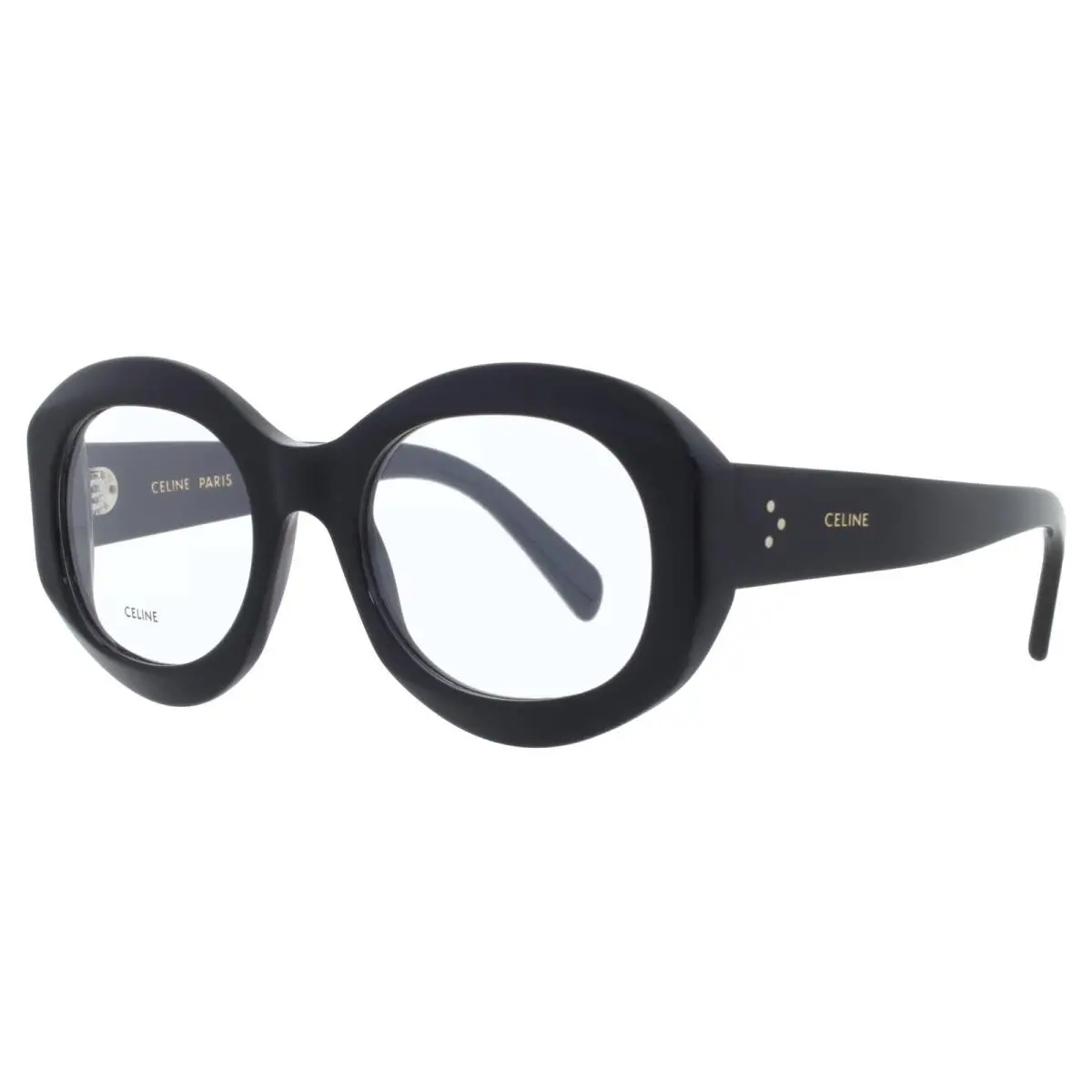 Celine Demo Round Ladies Eyeglasses CL501491 001 53 CL501491 001 53