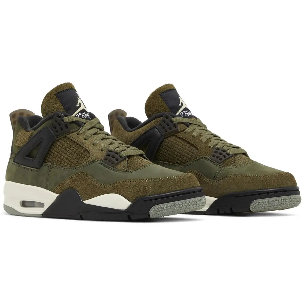 Nike shoes - Retro 4 - Retro - FB9927 200 - Medium Olive/Pale Vanilla/Khaki/Black/Sail 6