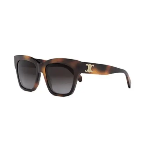 Triomphe CL40253I 53K Shiny Havana/gradient Roviex Women`s Sunglasses by Celine