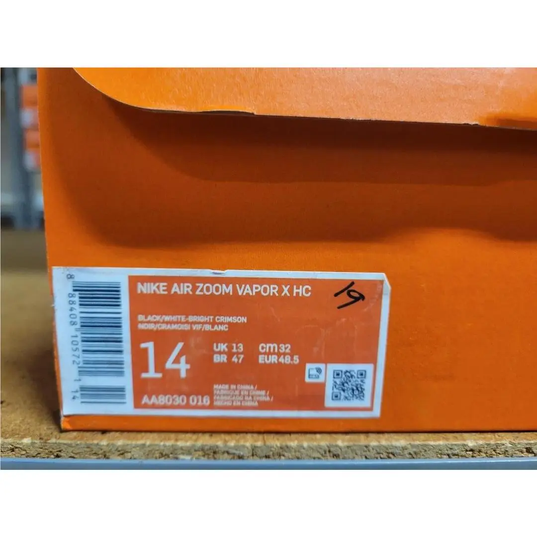 Nike shoes - Nike Air Zoom Vapor X HC - AA8030-016 - Black White Bright Crimson 10