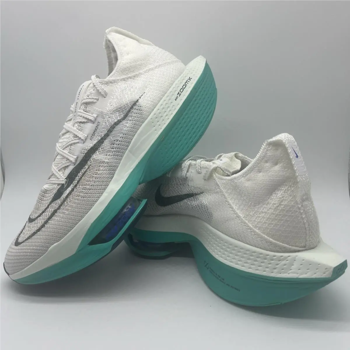 Nike Air Zoom Alphafly Next% 2 Men Sz 9-10.5 White Clear Jade Running DN3555-100