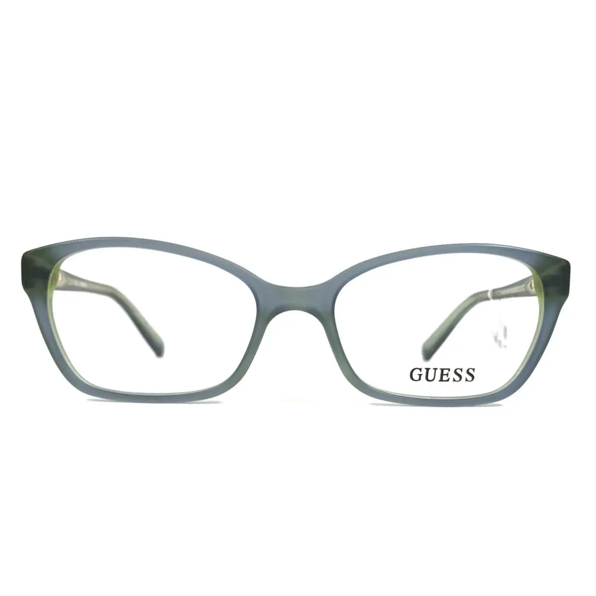 Guess Eyeglasses Frames GU2466 Blgrn Clear Blue Green Cat Eye 52-17-135
