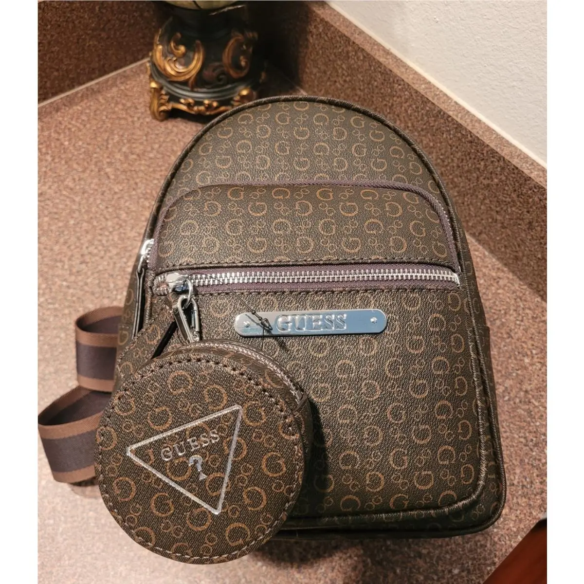 Guess Mini Backpack with Hanging Coin Purse