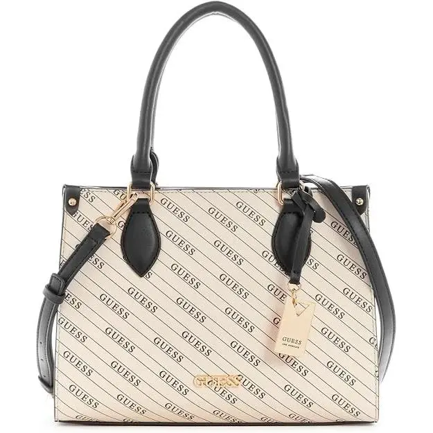 Guess Women`s Kinsley Logo Small Carryall Bag Purse