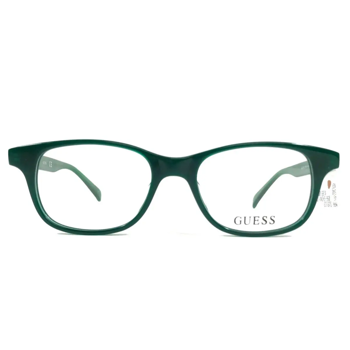 Guess Kids Eyeglasses Frames GU9163 096 Shiny Dark Green Blue Square 46-16-130