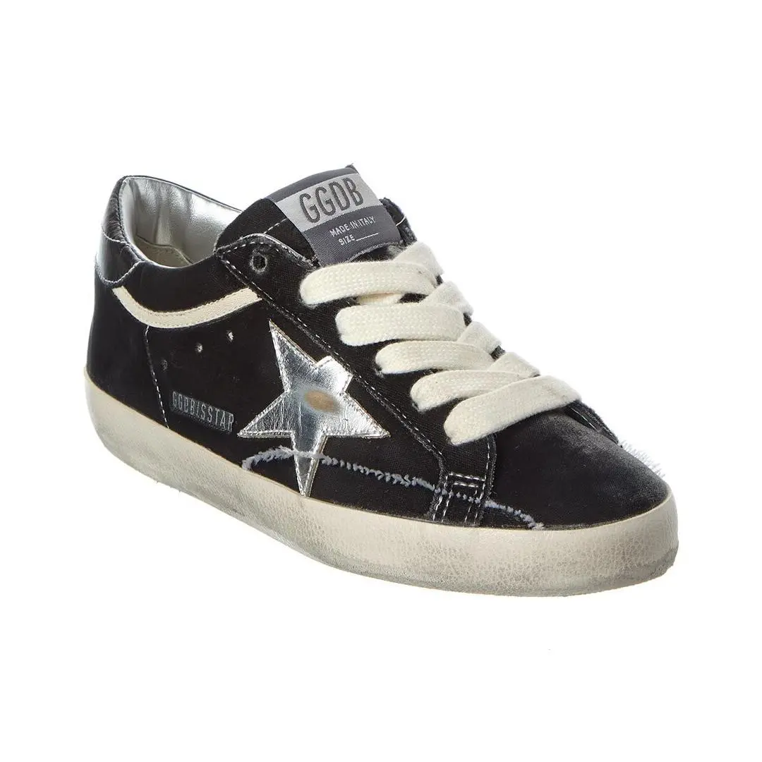 Golden Goose Superstar Velvet Leather Sneaker Women`s Black 35