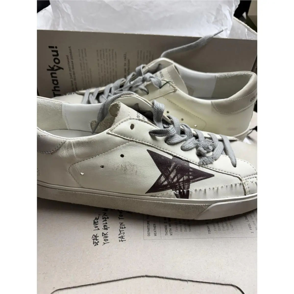 Golden Goose Superstar Low Top Sneaker Mens Size US 9/EUR 42