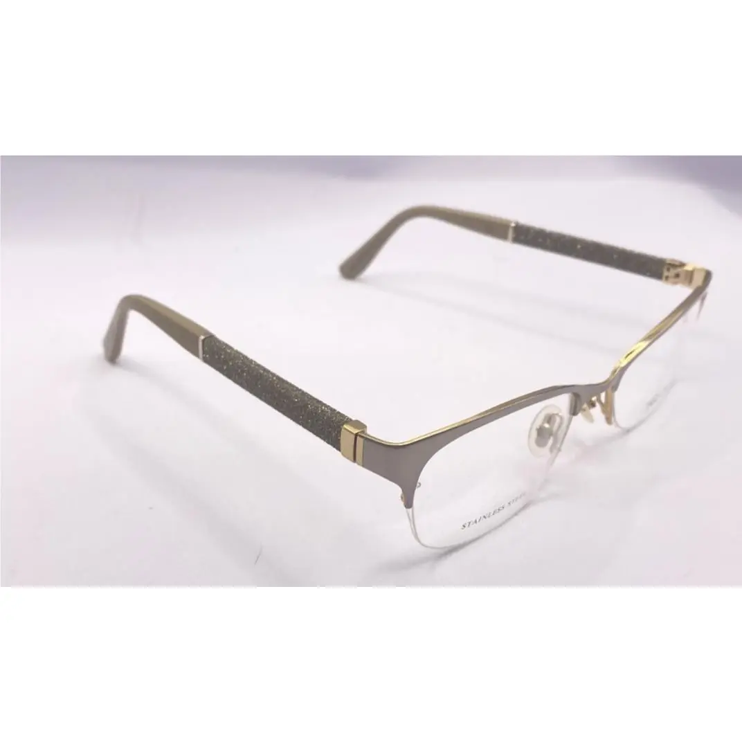 Jimmy Choo Frames Only Eyeglasses Jimmy Choo 105 F78 Silver / Jeweled 52-17-135
