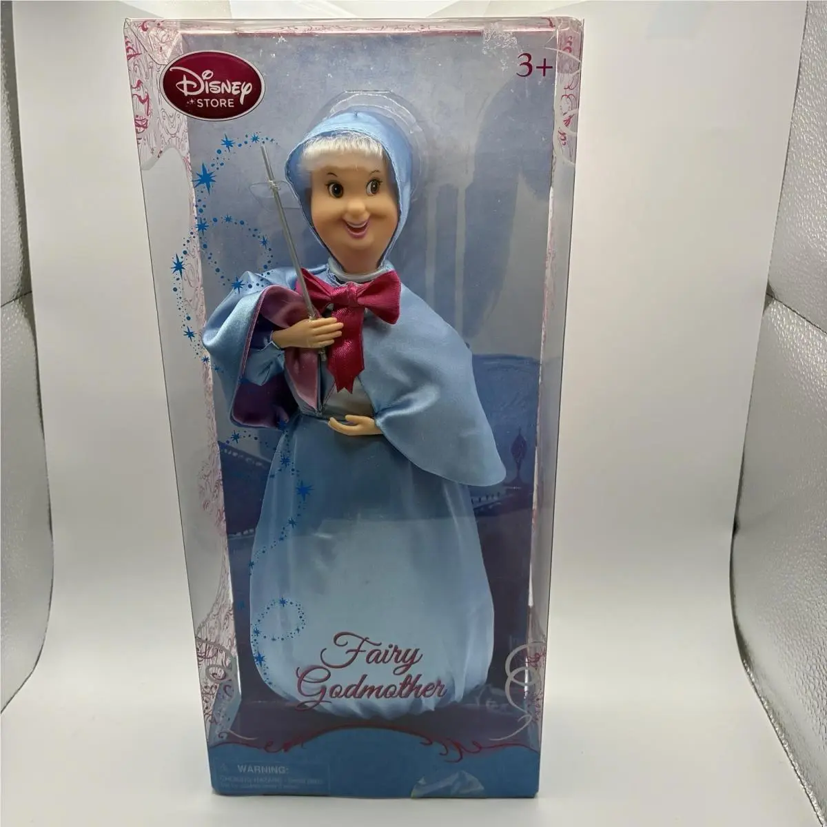 Disney Store Cinderella Fairy Godmother Classic Fashion Doll with Wand Box