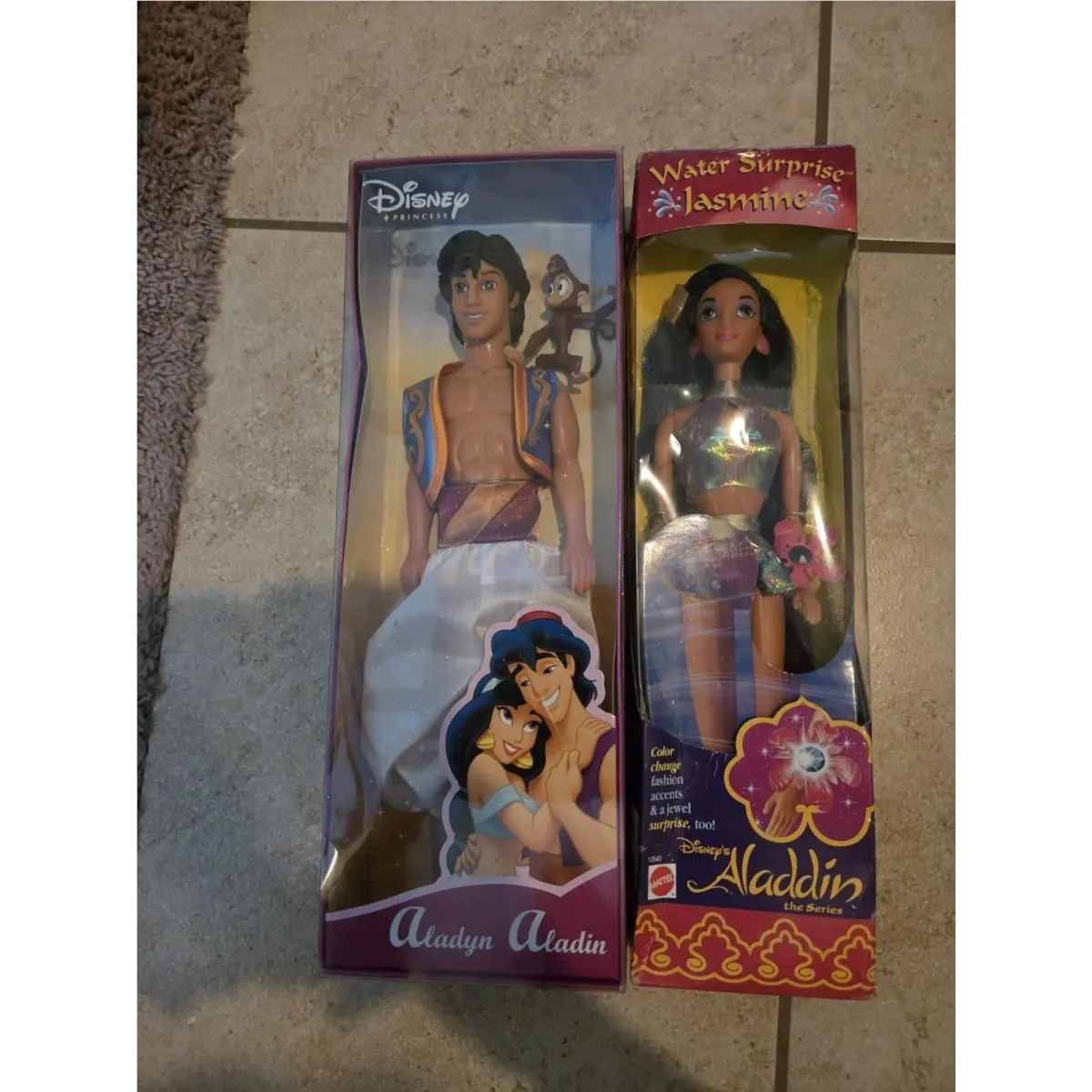 Disney Aladdin Simba Doll and Princess Jasmine Water Surprise Doll