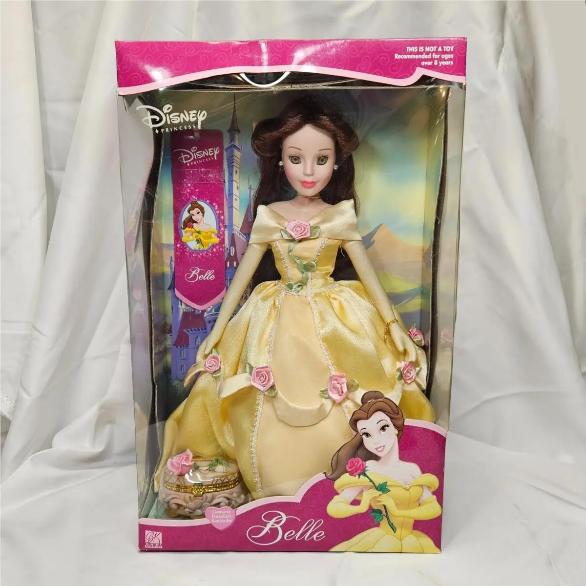 Brass Key Inc. Disney Princess Belle Doll w/ Porcelain Keepsake