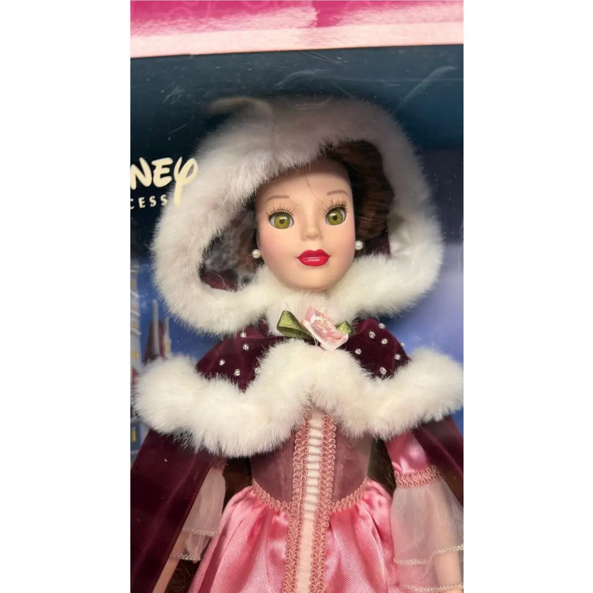 Vtg 2002 14 Disney Brass Key Belle Porcelain Keepsake Avon Exclusive Nrfb