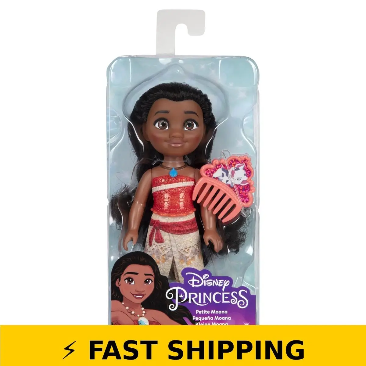 Disney Princess Moana Petite Doll with Hair Comb