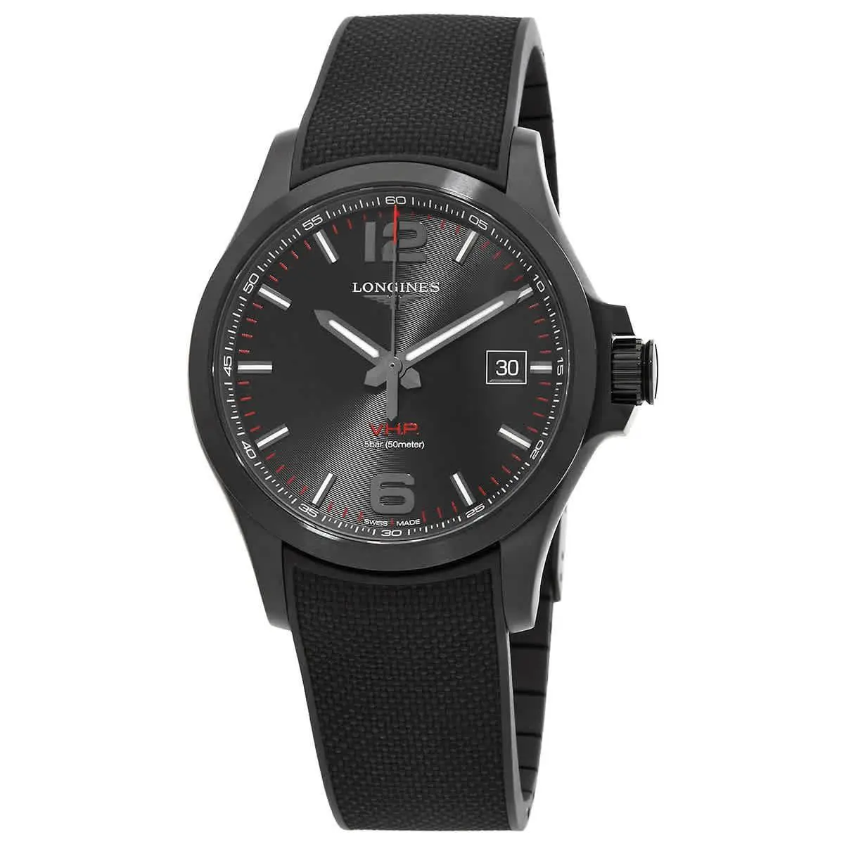 Longines Conquest V.h.p. Quartz Black Dial Men`s Watch L37262569