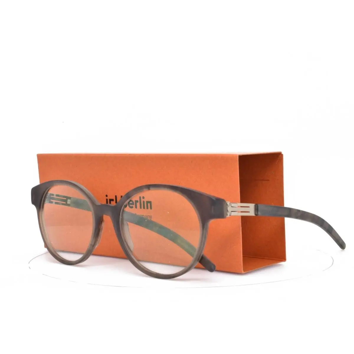 iC Berlin Eyeglasses Julia S. Bronze Driftwood Matte Round Panto
