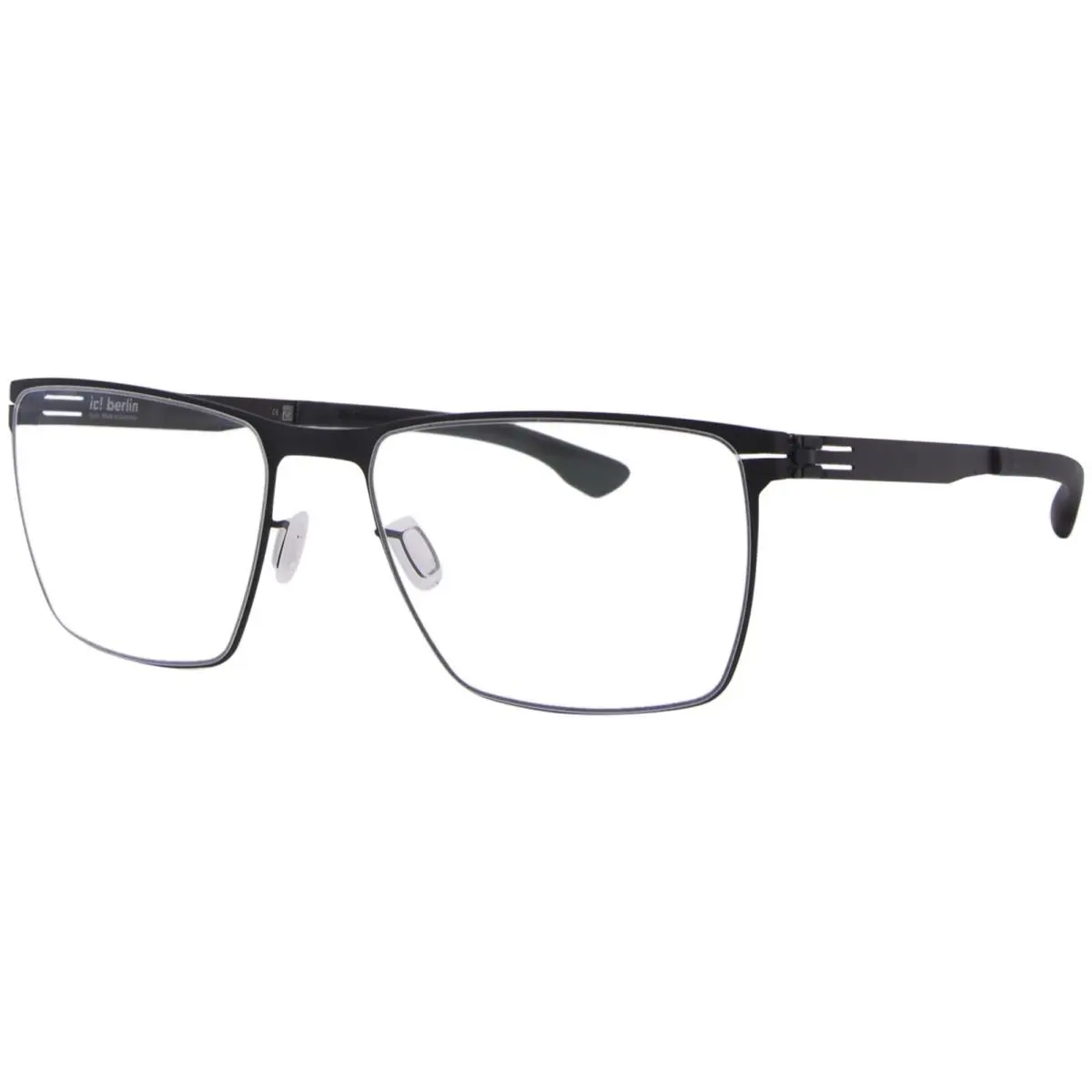 Ic Berlin Thomas-a Eyeglasses Men`s Black Full Rim Square Shape 56mm