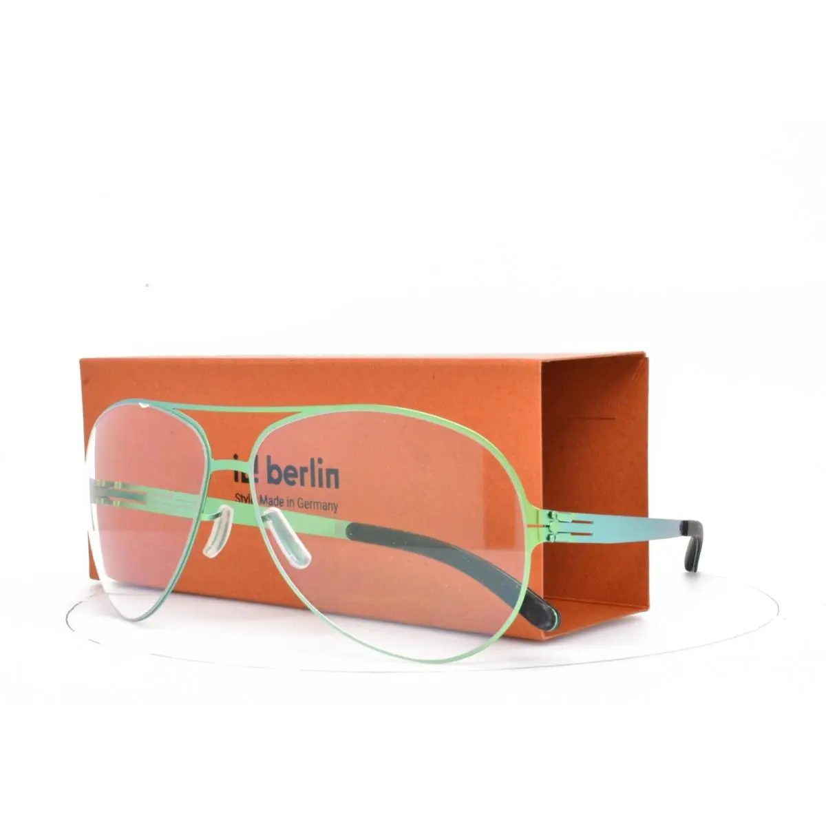 iC Berlin Golf Sunglasses Electric Green UV400 Clear Lens 61mm