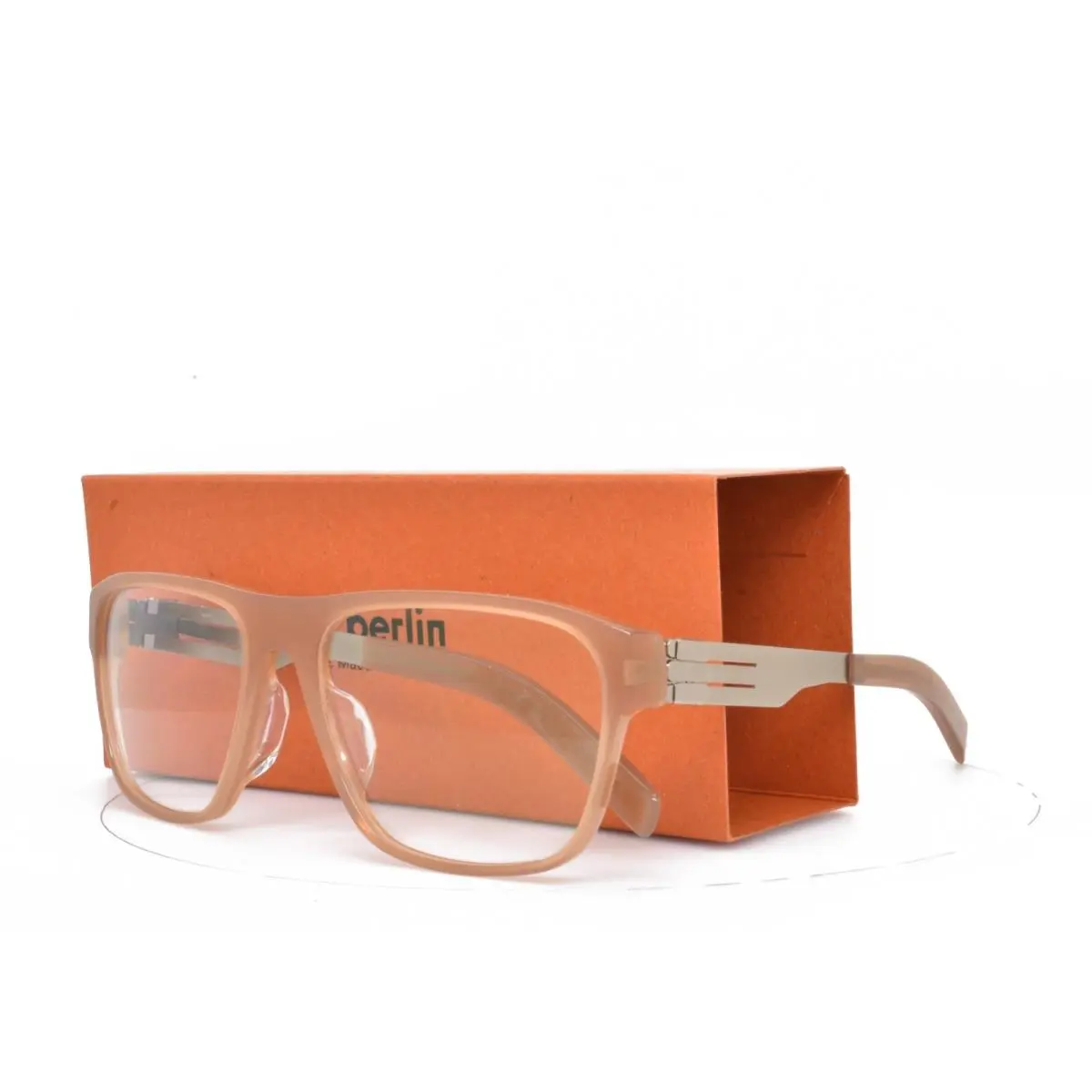 iC Berlin Eyeglasses Silvio East Bronze Terra Cotta Brown 56-19-145