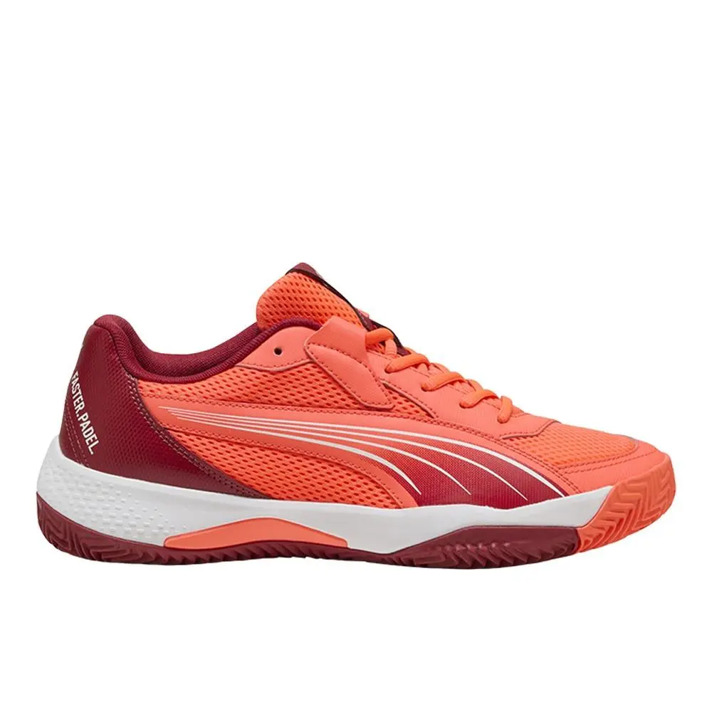 Puma Nova Court Padel Mens Red Sneakers Athletic Shoes 10828701