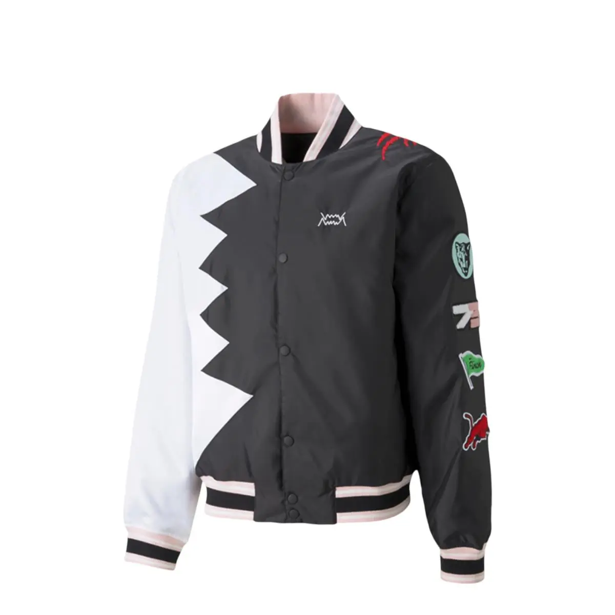 Puma Men`s Official Visit Basketball Jacket 532097 01 Black - W/tags
