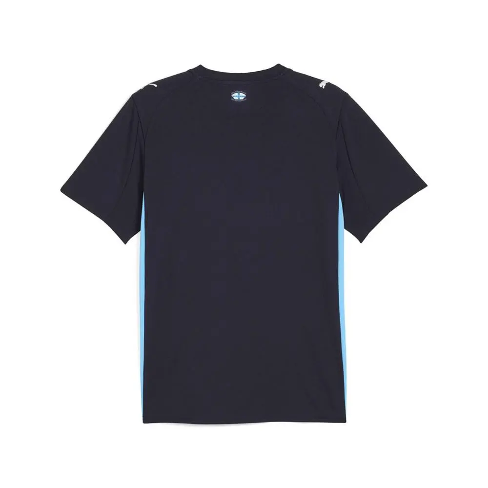 Puma clothing - PUMA Olympique De Marseille Collared Short Sleeve Soccer Jersey 2 - 77984402 - Blue 0
