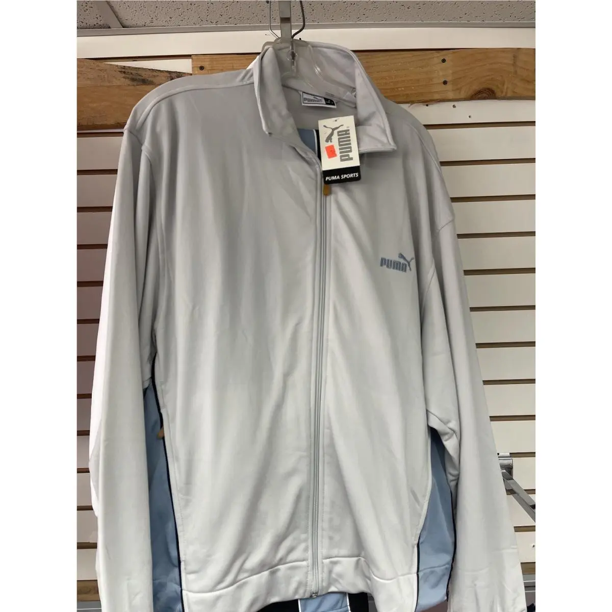 Puma Vintage Track Suit 09 Blue Zip Y2k Jacket Pant Set Size L