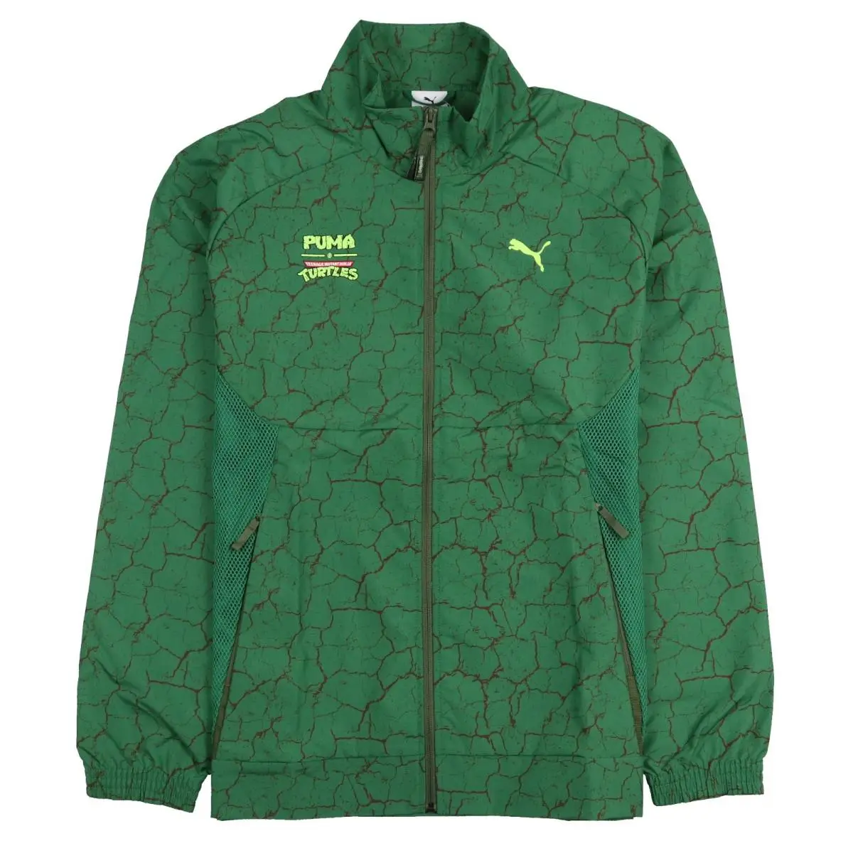 Puma x Tmnt Full Zip Pumatech Track Jacket sz M Medium Turtle Green Windchill