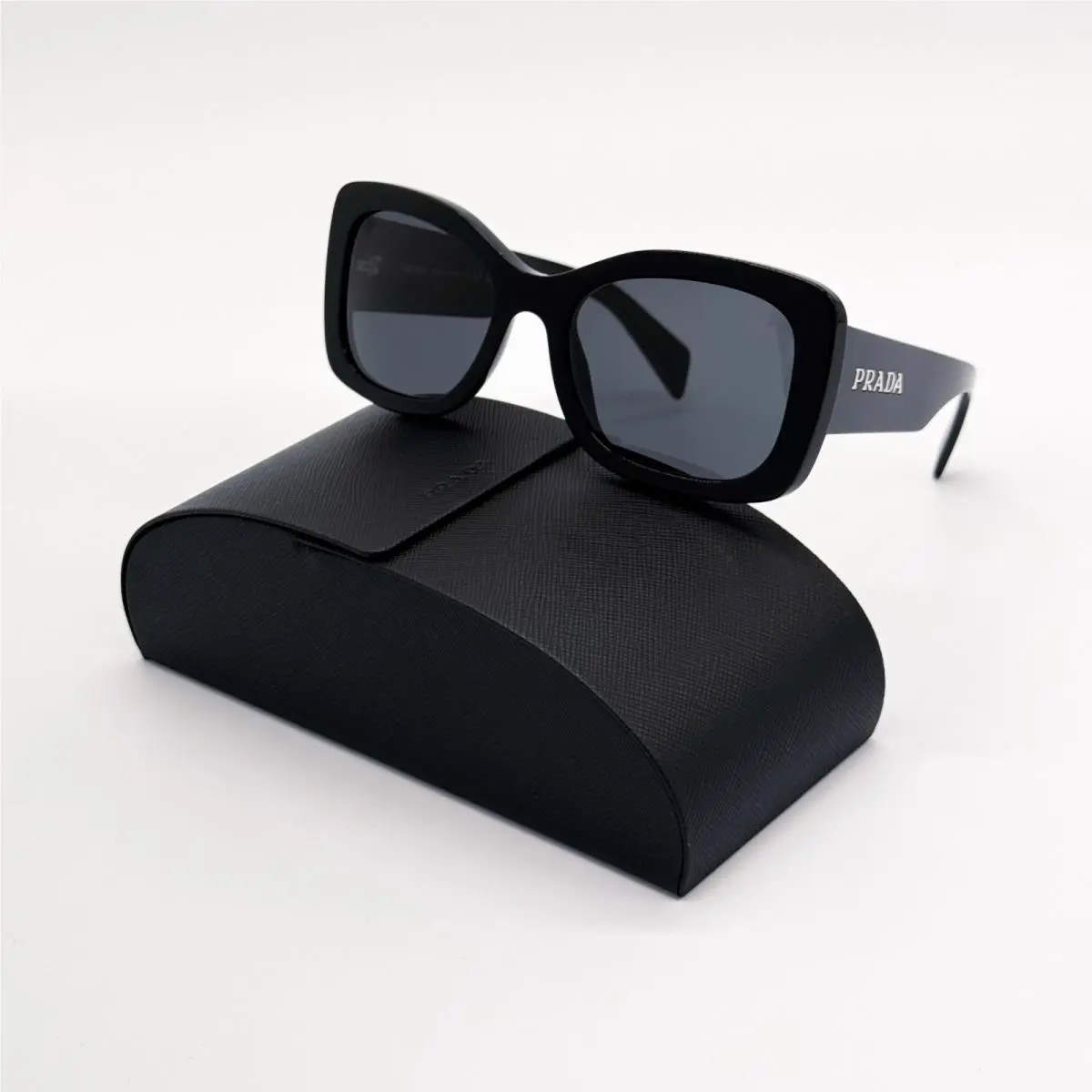Prada Women Black Sunglasses PRA08S 1AB5S0