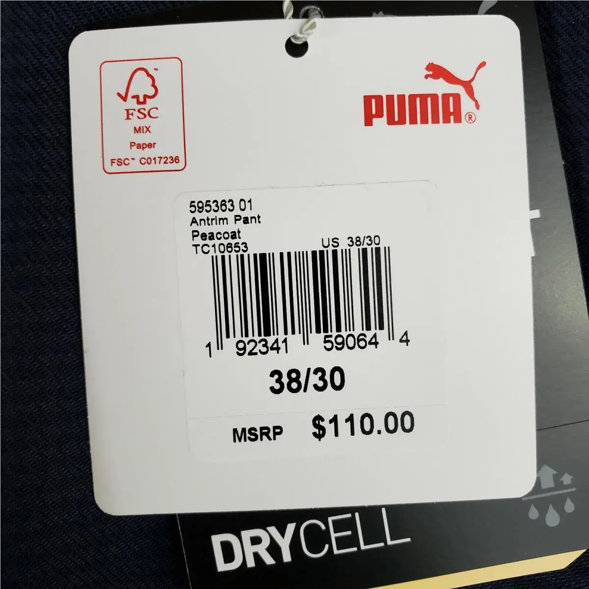 Puma clothing - Puma Antrim Pants - Antrim Pants - Blue, Manufacturer: Peacoat Blue 4