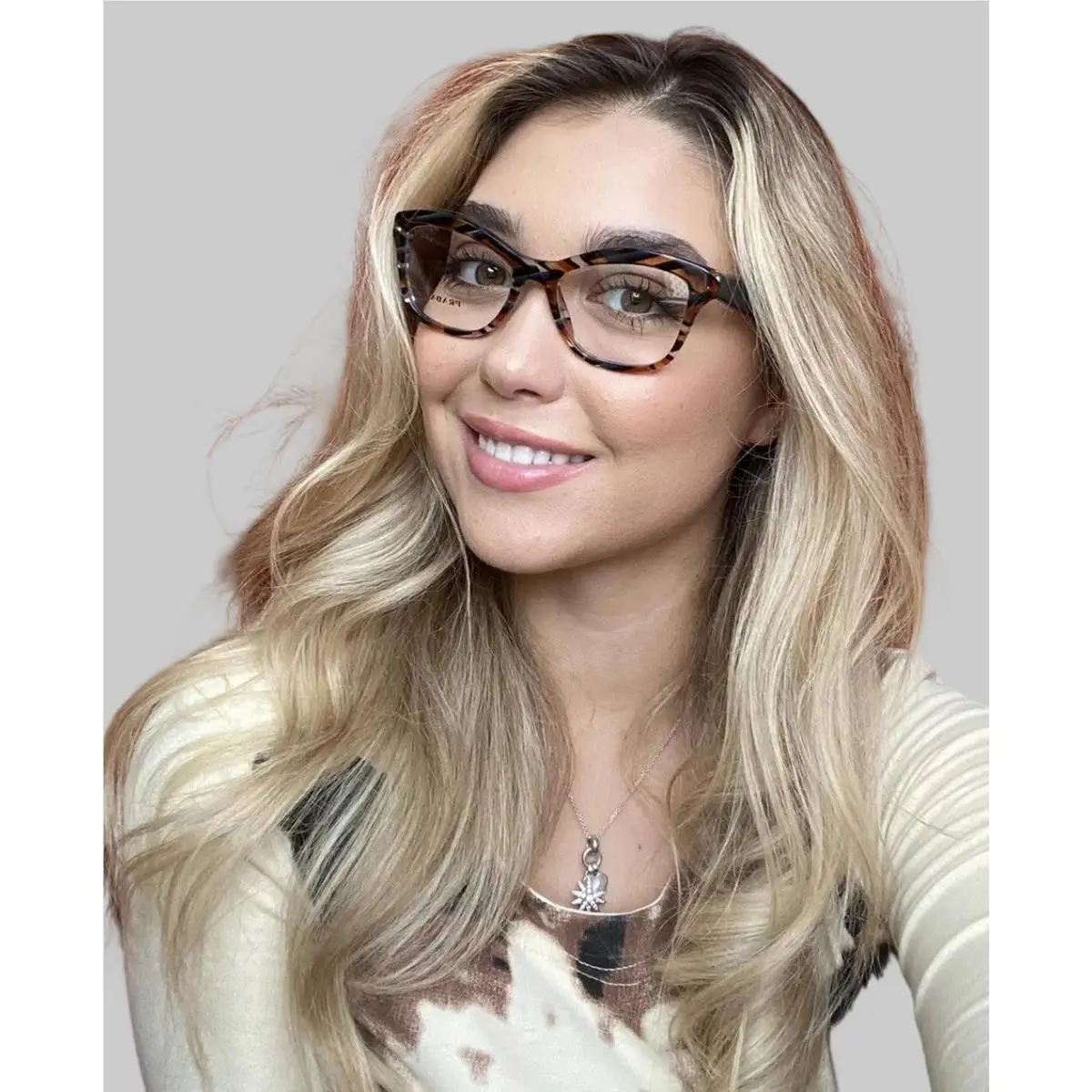 Prada Vpr 29R NAV-1O1 52mm Cat Eye Women`s Eyeglasses Frame