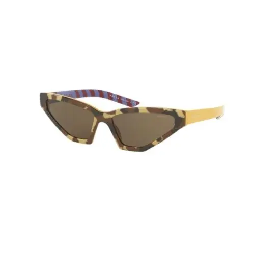 Prada Women`s Sunglasses PR12VS 4449L1 Brown Camouflage