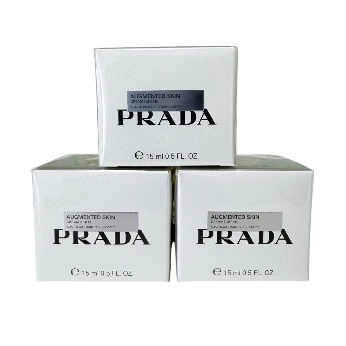 Lot of 3 Prada Augmented Skin Cream 15ml/0.5 oz Each - 1.5 oz Total