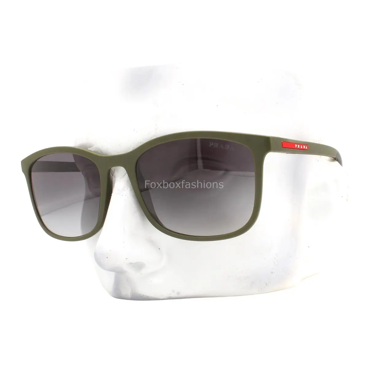 Prada Linea Rossa Sunglasses Sps A08 15X-09U Matte Fern Green with Case