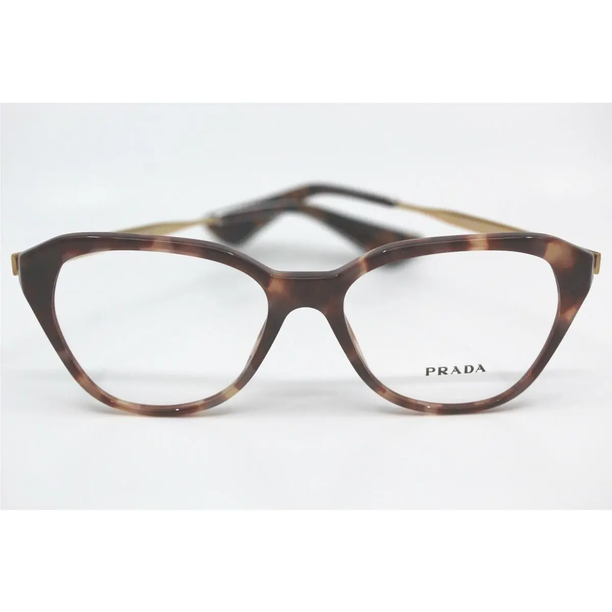 Prada PR28S UE0-1O1 Tortoise and Gold Eyeyeglasses 52