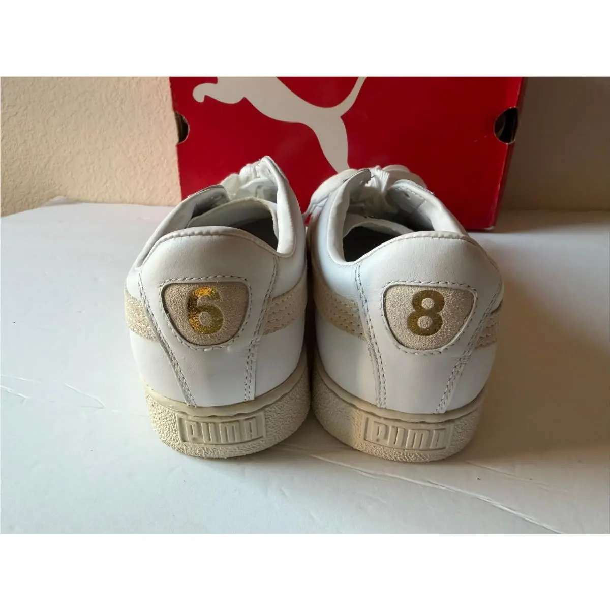Puma Basket 68 Men Shoes Leather White 344699-03