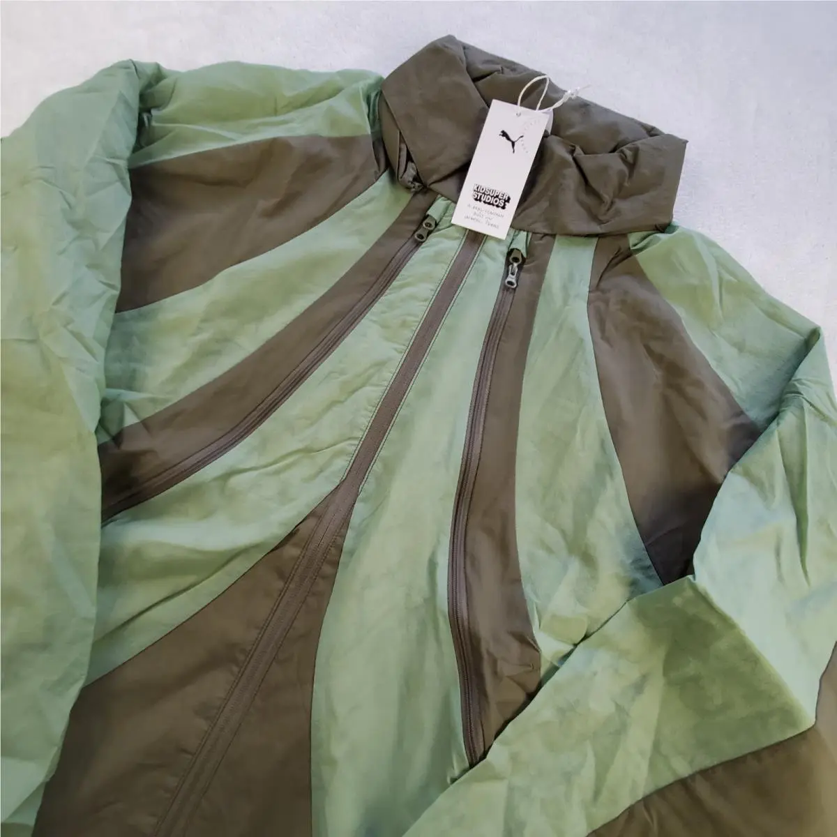 Puma x Kidsuper Men`s Size XL Windbreaker Dusty Green 629509-73 Retail