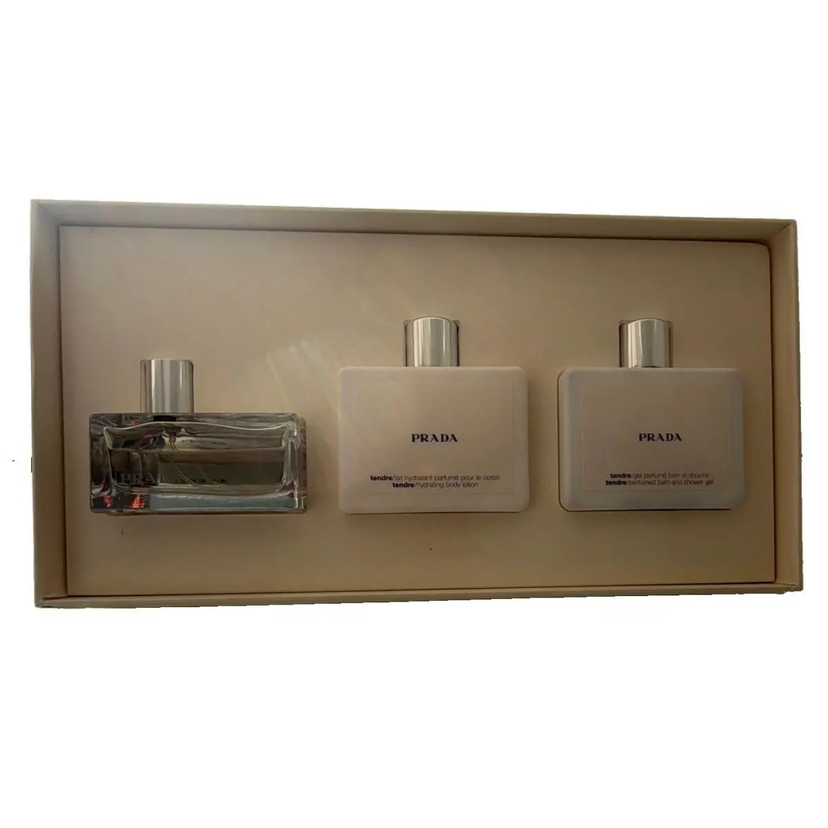 Tendre By  3 Pcs Gift Set For Women Box Slightly Damage by Prada