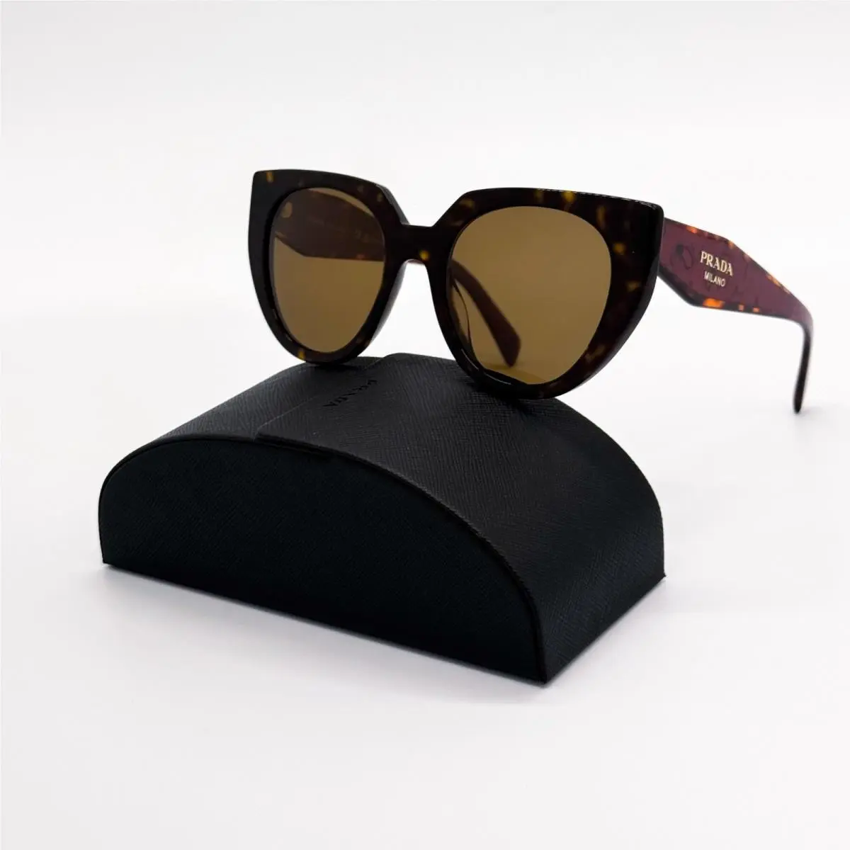 Prada Havana Burgundy Sunglasses PR14WS 2AU5Y1