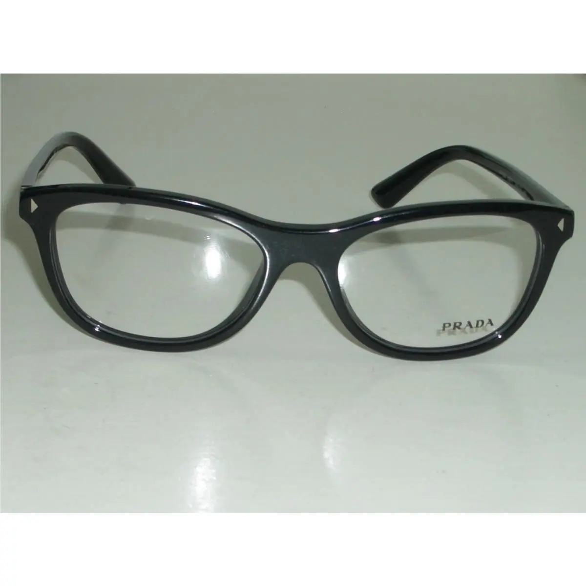 Prada Italy Vpr 05R 53 17 140 Sleek Black Eyeglasses/sunglasses Frames Only