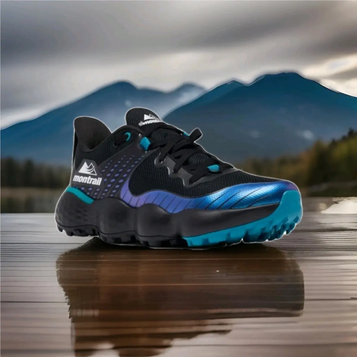 Columbia shoes - Columbia Men`s Trinity MX Running Shoes - Trail Runner - Black Blue 1