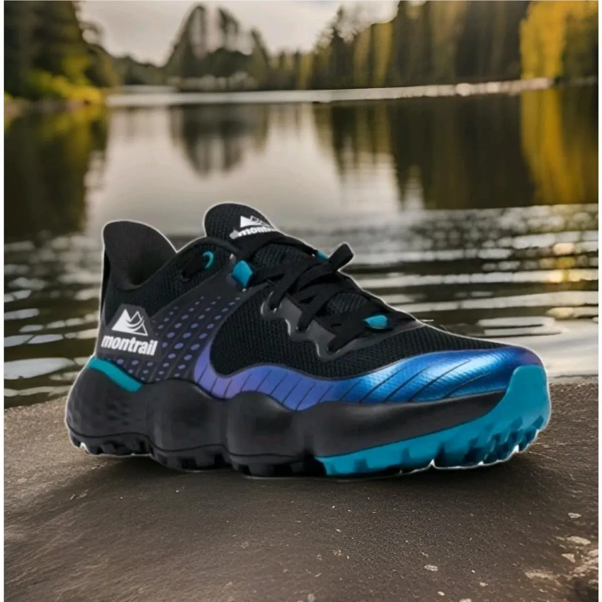 Columbia shoes - Columbia Men`s Trinity MX Running Shoes - Trail Runner - Black Blue 2