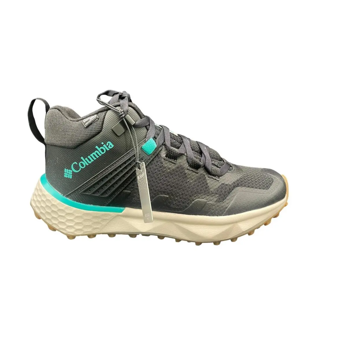 Columbia Women Sneaker Hiker BL7615-010 Facet 75 Mid Outdry Black Aqua Size 8 M