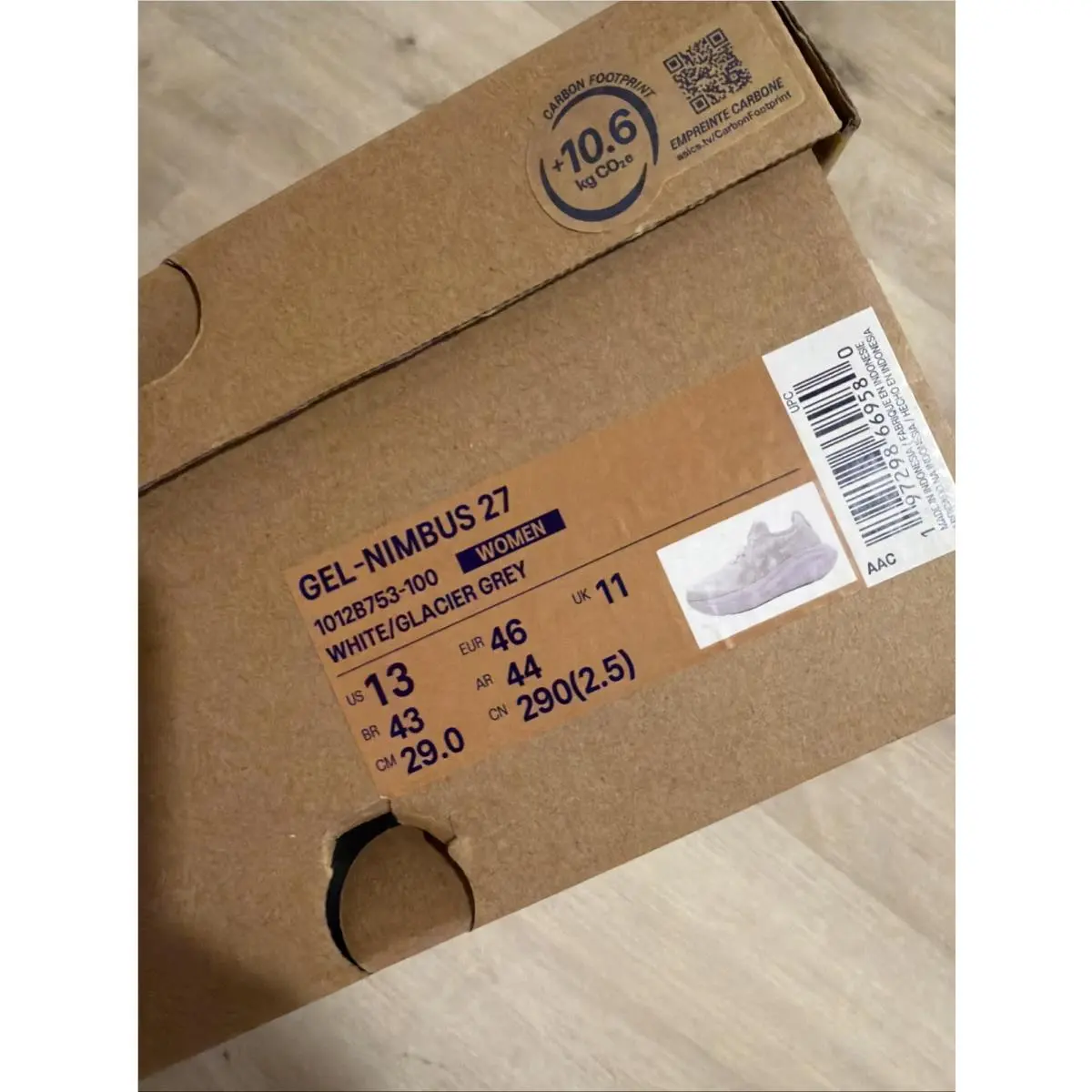 Asics shoes - Gel-Nimbus 27 - 1012B753 - White 9