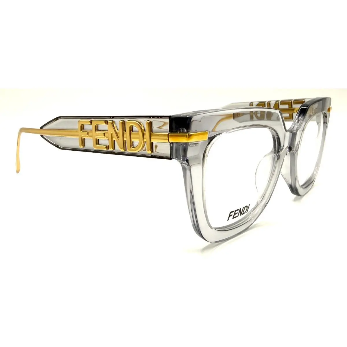 Fendi FE50065I FE 50065I 020 Clear/gold Frame Eyeglasses 50-21-140