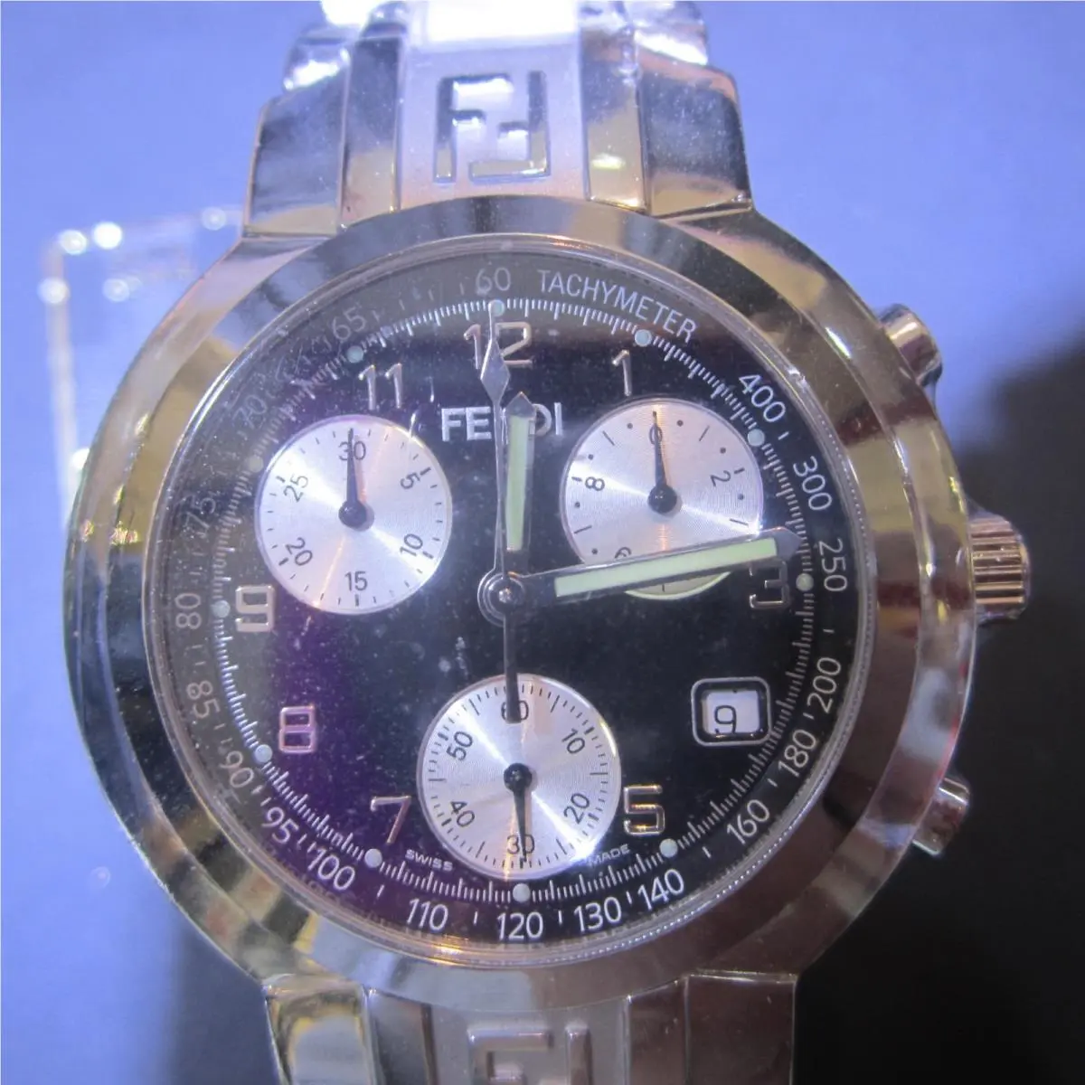 Fendi Women`s Watch Chrono Sapphire Stainless S Model F455110